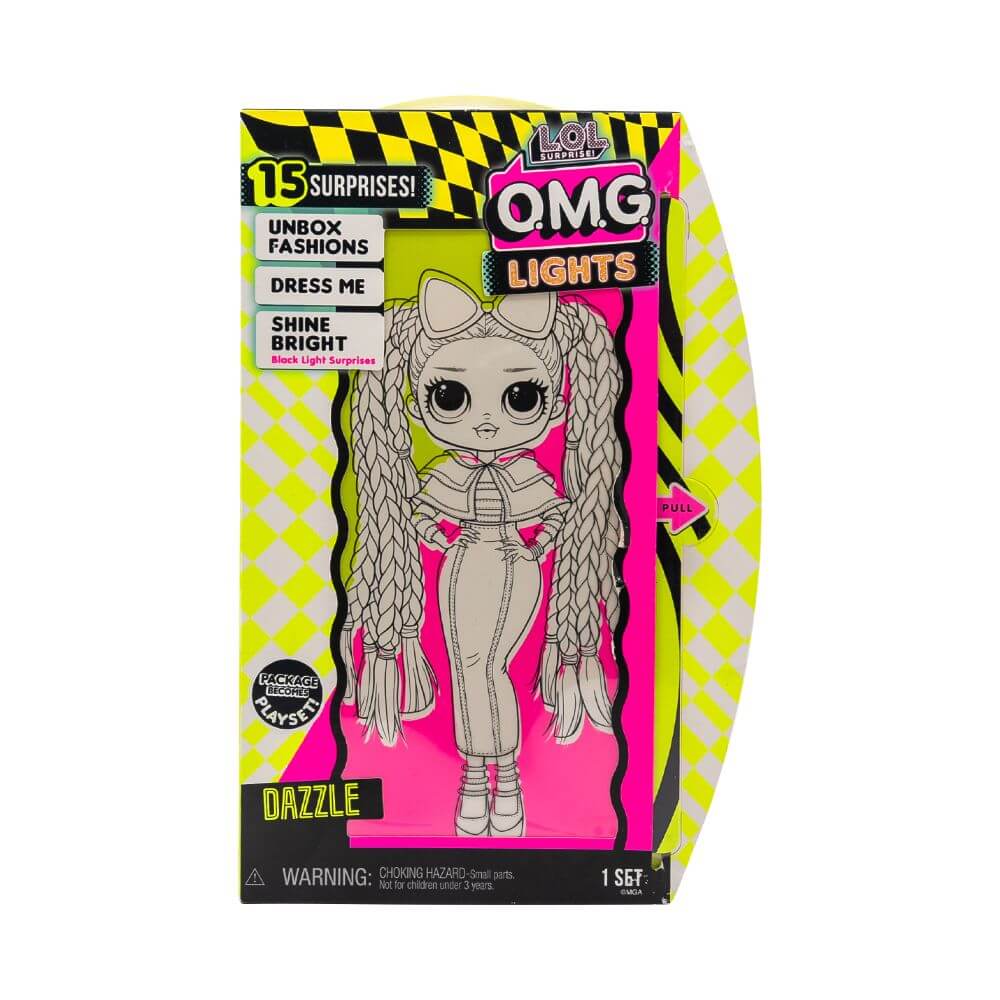 Большая кукла LOL Surprise OMG Lights Dazzle Fashion Doll с 15 сюрпризами